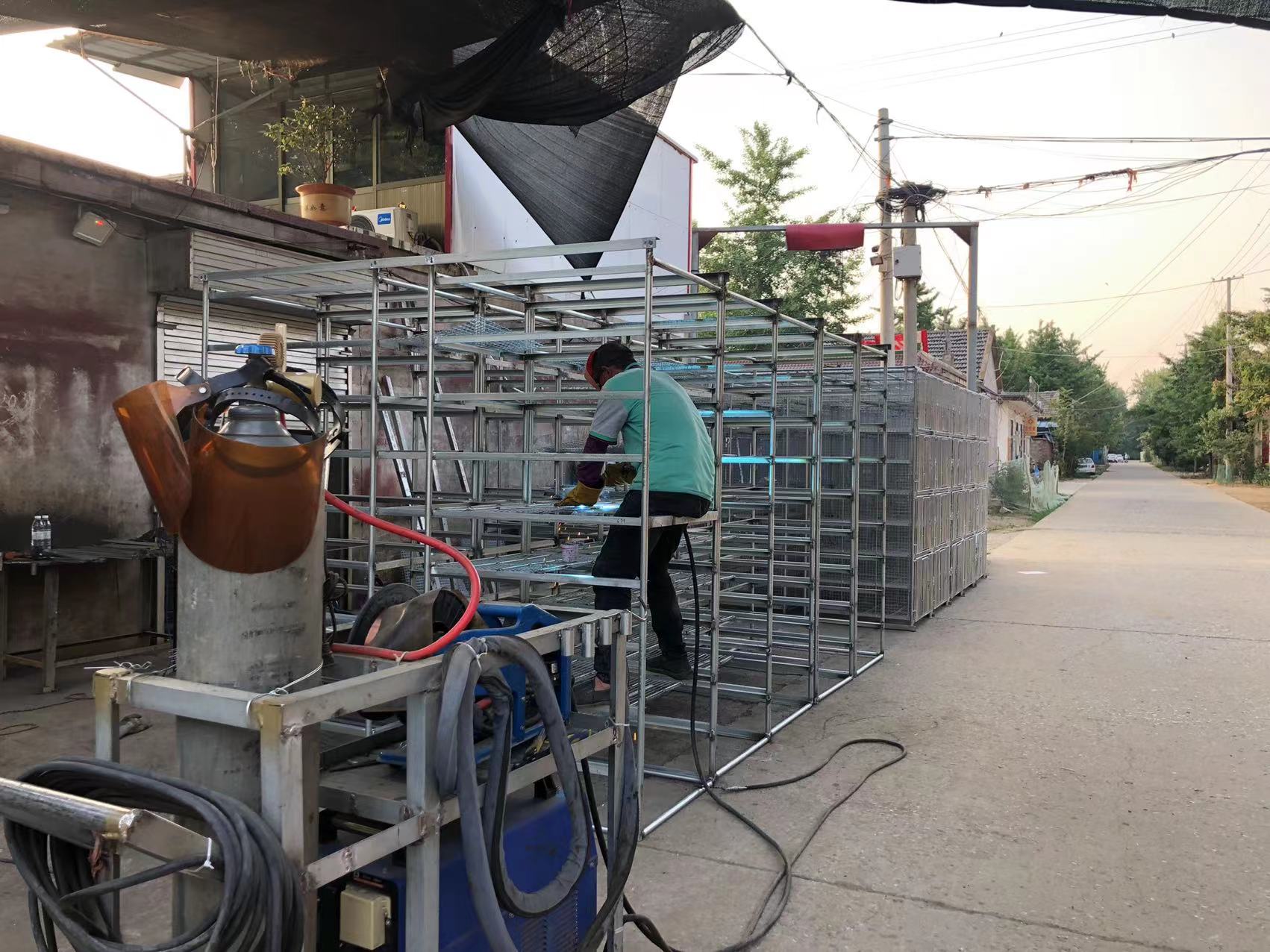 【制作过程】新一组站笼框架制作